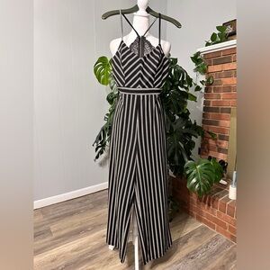 #11)  Sleeveless Wide leg and lace back jumpsuit Size XL